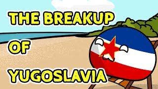 The breakup of Yugoslavia - Countryballs