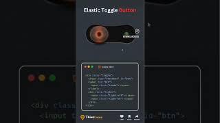 Elastic toggle button html  #html #shorts #css #developer #programming #python #javascript