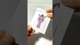 How to make Sprunki paper craft? #diy #sprunki #papercraft