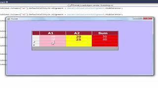 Colors in columns(Backcolor-Forecolor) datagridview and selection row C#