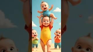 Baby Power!  One Baby Lifts Another #cutebaby #lifeisbutadream #cute #shorts #viralvideo #funny