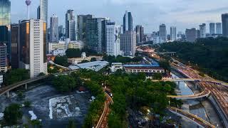 Evening at downtown Kuala Lumpur