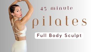 45-Min Full-Body Pilates Workout | No Equipment, Deep Core Exercises & Total-Body Burn!