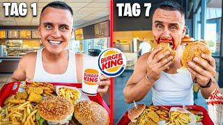 1 WOCHE nur BURGER KING ESSEN  I Selbstexperiment