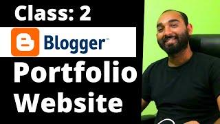 Create a Portfolio Website on Blogger - Upload a Custom Theme - #Lesson2