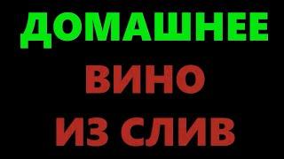 Домашнее вино из сливы - простой рецепт приготовления. Часть 1