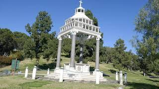 Ned Doheny & T. Hugh Plunkett Graves Forest Lawn Memorial Park Glendale California USA January 2021