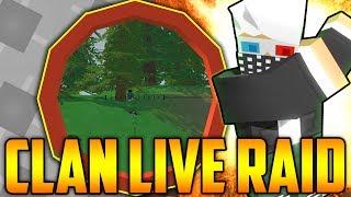 WE MADE THEM QUIT! HELICOPTER CLAN ONLINE BASE RAID | Unturned Vanilla Base Raid