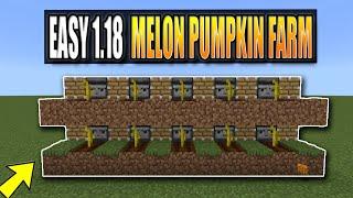 EASY Minecraft Melon and Pumpkin Farm 1.18