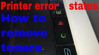 How to take out toner when printer error or bad hp laserjet cp1025 ,HP pro m177,HP laserjet m175