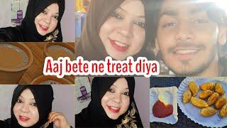 Aaj bete Ne treat Diya//Allhumdulillah//Rizz vlogs 