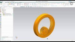 Siemens PLM NX GC Toolkit - Internal Straight Gear Modeling