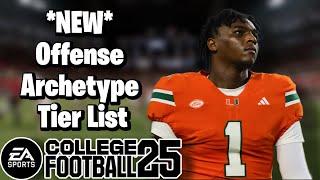 *NEW* Offense Archetype/Tendency Tier List Dynasty College Football 25