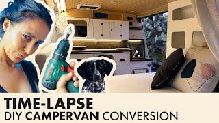 DIY Campervan Conversion VW T4. Full time-lapse.