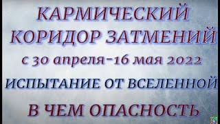 Коридор  Затмений в мае 2022. В чем опасность. Что нельзя делать. Влияние.