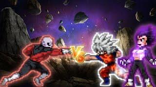 Jiren OP VS Goku DBS V3 OP & Vegeta Ultra Ego 12P in Jump Force Mugen