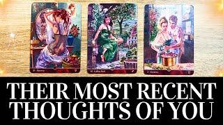 PICK A CARD THEIR THOUGHTS OF YOU RECENTLY  + CHANNELED Messages From Them ️ Love Tarot Reading