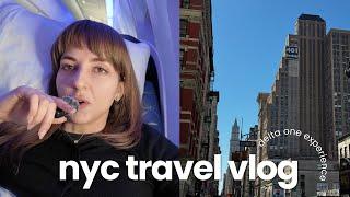 NYC Vlog | solo exploring nyc, birthday dinner, delta one business class ️