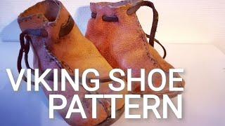 VIKING Shoe Pattern | Viking Tutorial | Haithabu - Viking Crafts (Ep. 4)