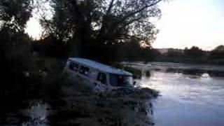 UAZ Bukhanka crossing the river ford