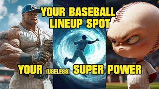 Your Baseball Lineup Spot Your Useless Super Power