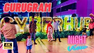 The Ultimate Guide to Cyber Hub Gurugram at Night | New India Vlog