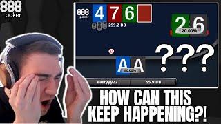 LOSING MY MIND after AA vs 62o in OUTRAGEOUS Hand?! | Top 10 Poker Hands Ep. 63