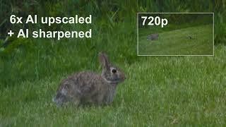 AI Upscale and Sharpen from 720p to 4K 60fps Full Crop