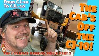 Dirt Daily. Tearing Apart the CJ-10 to build the Wedding Bar Truck. CJL-10 Part 3.