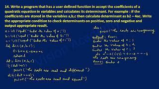 Write a Python Program to Find the Roots of a Quadratic Equation | Step-by-Step Guide|Vision Academy