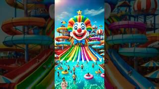 ️ Evolution of Cat : Giant Clown Slide  Maiw Milky  #cat #cute #love #shorts