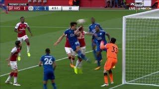 Leicester City's Shinji Okazaki quickly equalizes against Arsenal