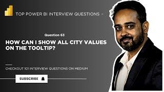 Power BI Interview Question 63- How to Show All City Values in Power BI Tooltip | Concatenatex