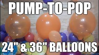 Pump-to-POP -24" & 36" Orange Balloons