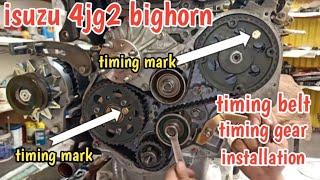 ISUZU 4JG2||TIMING BELT||TIMING GEAR INSTALLATION