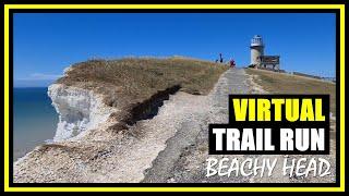 Virtual running video for treadmill - Beachy Head virtual run with ambient sounds