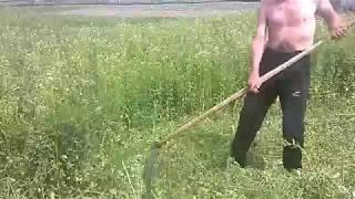 как правильно косить траву. Мастер класс от Валерона./how to properly mow the grass.