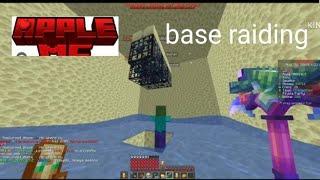 raiding the most staked base in apple mc server over 300+  spawners #applemc#firemc#indianmc