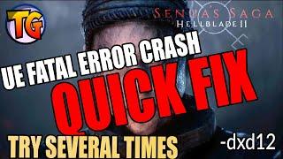 Quick fix for hellblade Senua Saga fatal error crash #hellblade2 #senuassaga #fatalerror #crash #fix