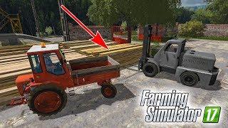 ВЗЯЛИ ТРАКТОР Т-16 и ПОЕХАЛИ С ПЕТРОВИЧЕМ НА ПИЛОРАМУ! - FARMING SIMULATOR 17