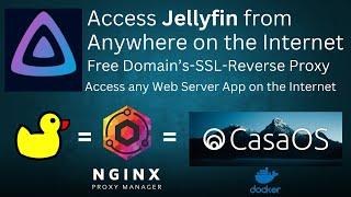 Access JellyFin and Any Web Server App on the Internet, Free Domain, SSL and Easy!  With Nginx.