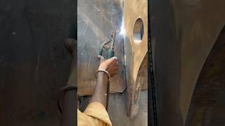New method of vertical stick welding in local welding workshop #shorts #welding