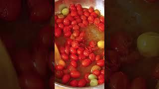 Cherry tomato and basil pasta - voiceover