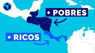 Why are Costa Rica and Panama richer than the other Central American countries?