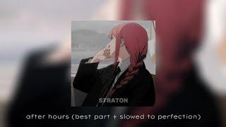 After Hours - The Weeknd(best part + slowed to perfection) TikTok Remix