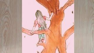 How to draw baby girl sitting on tree#viralvideo #irfan drawing academy#satisfying