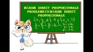 Marimi direct proportionale clasa 6