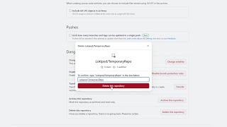 How to delete a repository from GitHub