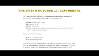 The VA-8th October 17, 2024 Debate: Hensel, Kennedy, and DonBot