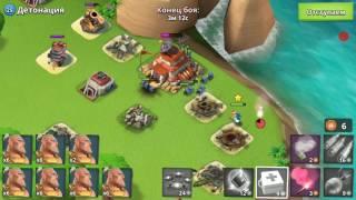 Boom Beach. New herous. Новые герои Брик и Эверспарк, зачищают нейтральные базы в соло.